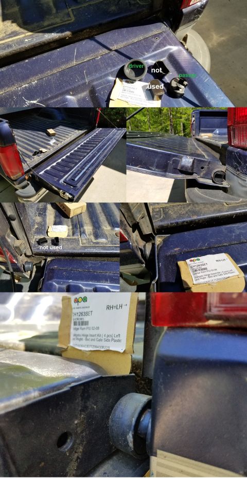 1995 Ford F-150 - This kit was just over $6 shipped, and it's amazing how much quieter & smoother the tailgate works now. IF THE IMAGE IS TOO SMALL, click it…
