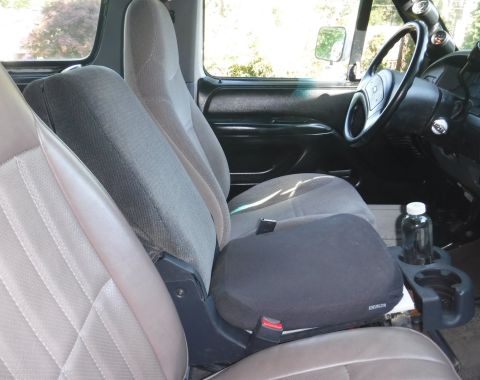 1992 Ford Bronco - Storage area not skinned yet, but the seat back is installed finally, after holding my breath that everything would line up the way I wante…