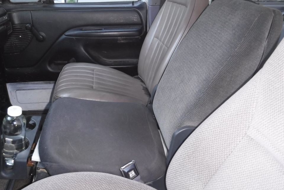 Reverse angle view of the alignment of the three seat backs.
