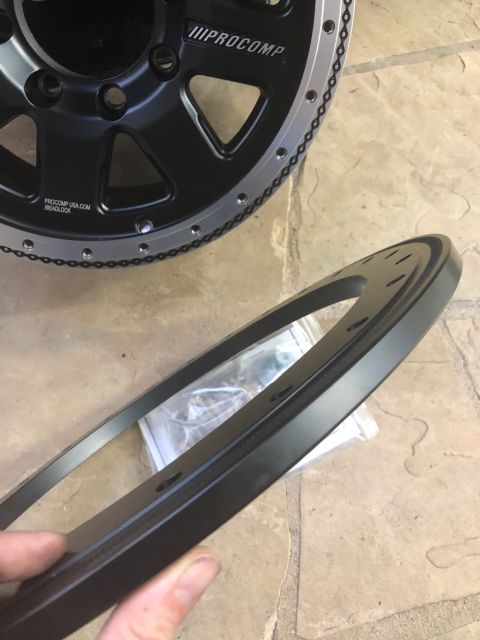 1992 Jeep Wrangler - Pro Comp beadlock wheel and ring shown, not a 1992 Jeep Wrangler.
