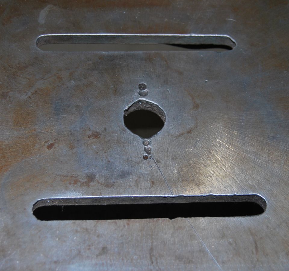 platen with holes