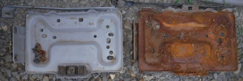 1992 Ford Bronco - Small battery tray improvement...