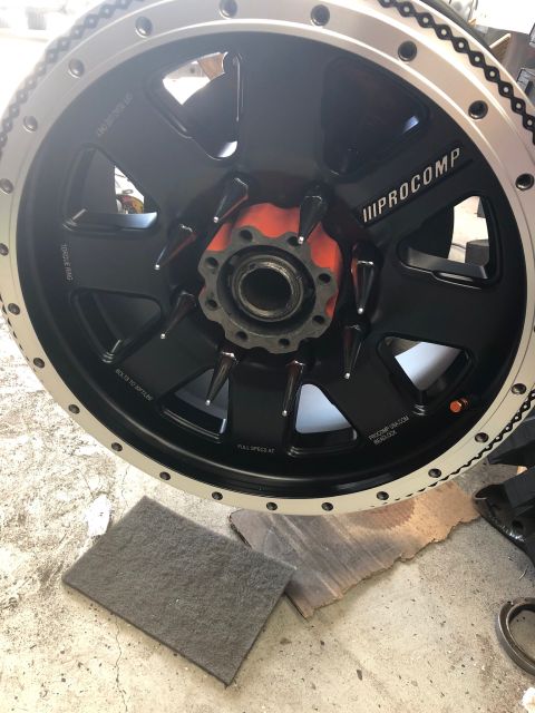 1992 Jeep Wrangler - A close-up view of a Pro Comp wheel, highlighting its design and branding.