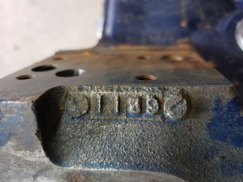 1963 Ford Fairlane - Close-up of a metal part showing stamped numbers 011109.