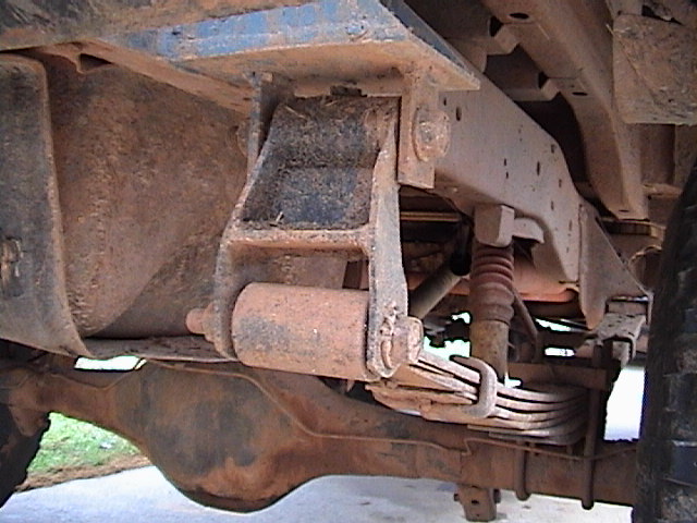 Detail of shackle reinforcement