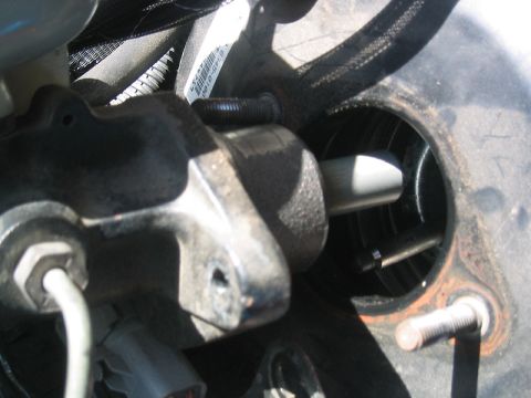 1992 Ford Crown Victoria - Brake master cylinder component with a visible part number label.
