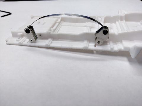 1995 Ford Bronco - "Mock up" of the assembled leaf units. A solution is needed to get the front mounts lower and the rear shackles mounted.