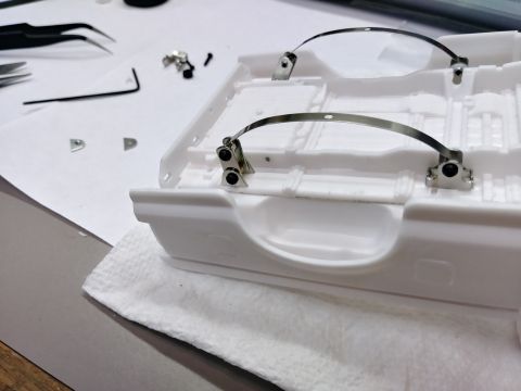 1995 Ford Bronco - A solution is achieved! Front and rear! I took the front spring mounts and cut the ears off of where the spring bolts through. I then flipp…