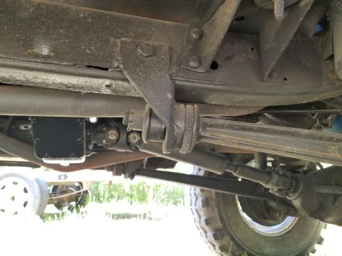 1974 Ford Bronco - The radius arm bushings are severely degraded. They're at the top of the list of repairs, so the front end can be aligned before buying new…