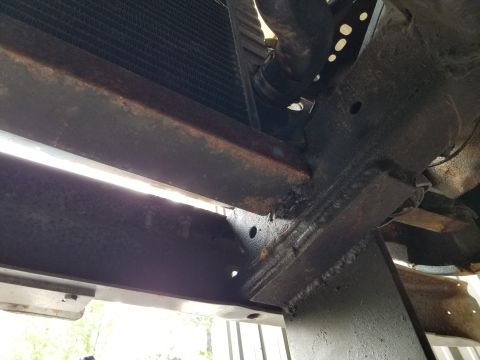 1974 Ford Bronco - The radiator is mounted in a hot-rolled steel channel welded to the frame & lined with a thin rubber sheet. The front receiver is welded to…