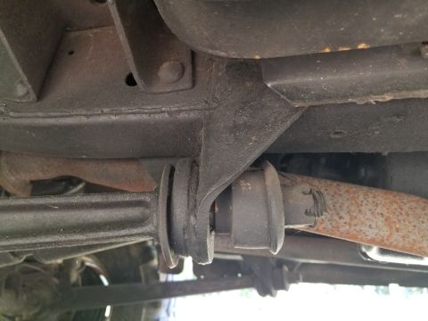 1974 Ford Bronco - The radius arm bushings are severely degraded. They're at the top of the list of repairs, so the front end can be aligned before buying new…
