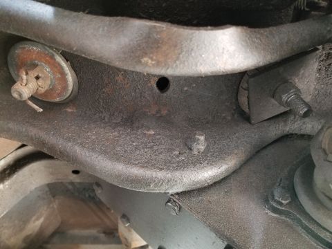 1974 Ford Bronco - The transmission mounts are just as bad as the rest of the rubber bushings, but they're not a priority right now. Oddly, the transfer case…