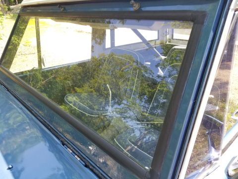 1974 Ford Bronco - There are no wiper arms, but the linkage isn't installed correctly inside, and the cover isn't attached to anything but the visor rods & ma…