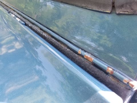 1974 Ford Bronco - Bedliner is visible at the top of the firewall, between the hood & w/s frame. The window gaskets are shot, but so are the few other body se…