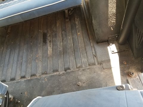 1974 Ford Bronco - There are several open holes in the firewall & floors, like this one for a missing roll bar bolt. There are no seat belts (and AFAIK, they…