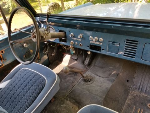 1974 Ford Bronco - A lot of dash problems were simply painted over, including at least one piece of tape over the wiper knob. I think at least one of the door…