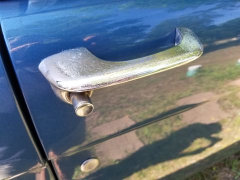 1974 Ford Bronco - All the handles are heavily pitted. I haven't attempted to use the locks - I don't even know if there's a key for them.