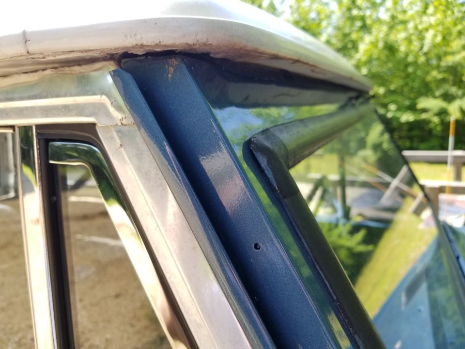 The window gaskets are shot, and most of the door & body seals have large leaks.