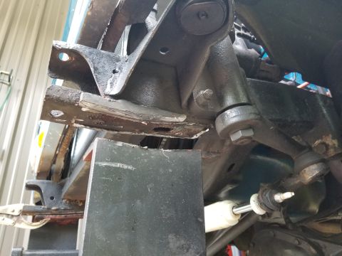 1974 Ford Bronco - It took about twice as long as I expected (even with my knowledge of the other side) and twice as much chisel work to break this side free.