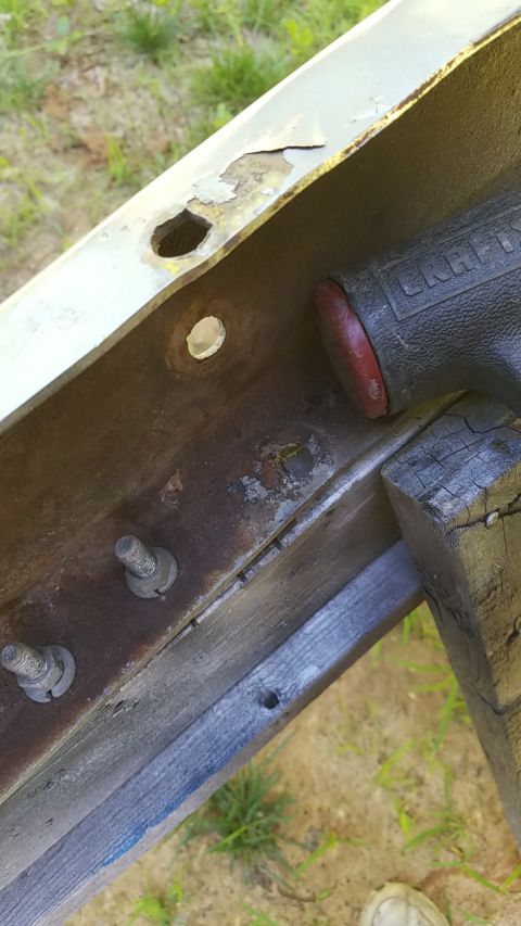 1974 Ford Bronco - Even my gentlest beating took the paint right off, so I quit.