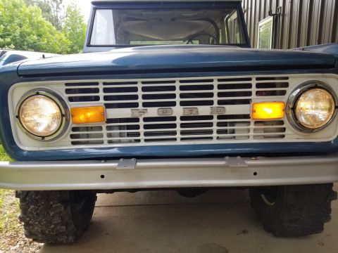 1974 Ford Bronco - After reinstalling the bumpers, I repaired the lights so the truck is closer to street-legal.