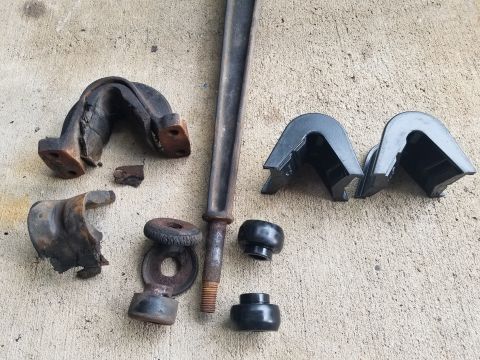 1974 Ford Bronco - These might have been factory 1974 bushings, judging by their condition. It's critical to pay attention to the instructions molded into the…