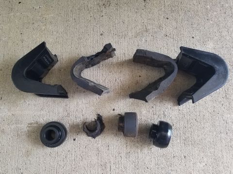 1974 Ford Bronco - The Left side bushings were at least as bad as the right. Additionally, I had to chase the damaged threads in that radius arm, & its 4 cap…