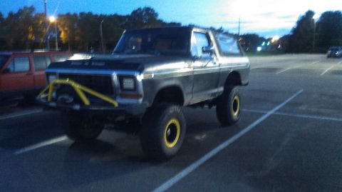 1978 Ford Bronco - This 1978 Ford Bronco features a custom front bumper and yellow accents on its wheels.