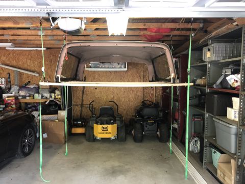 1995 Ford Bronco - While the top itself isn't that heavy (It is a bit awkward) it's easy enough to remove / replace solo - but storage is another matter. I pu…