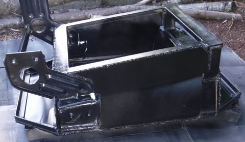 1992 Ford Bronco - 22 ga sheet metal is cut and welded up (by far the worst step of the project), and painting is underway.