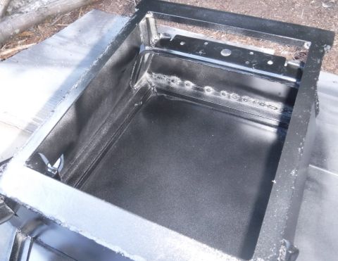 1992 Ford Bronco - Combination of welded seams and tacked inner edges on the sheet metal. It proved difficult to get to stick without burning through. Even pu…