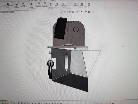 1978 Ford Bronco - Screenshot of a 3D CAD model showing a winch mount and bumper bracket assembly, not a 2D technical document.