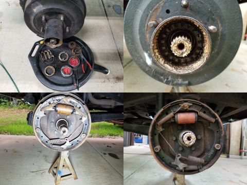 1974 Ford Bronco - Both front hubs were obviously contaminated with water, and the lock knobs didn't move. The Left had been forced so hard that it was cracke…