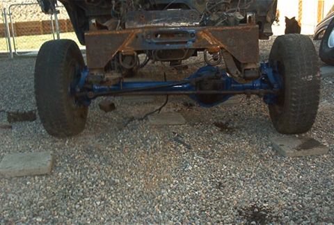 1986 Ford Bronco - Here's a picture of it under the truck with the vehicles weight on it.