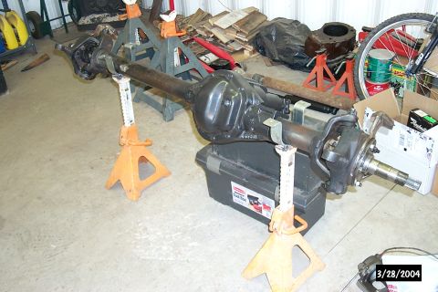 1996 Ford Bronco - The axle is super clean inside, and all the parts were cleaned up by myself. Keith welded the u-joint caps to the yokes, and now she is alm…