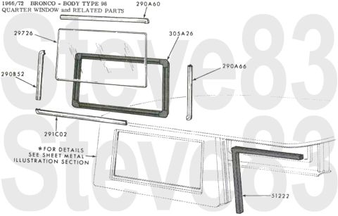 1976 Ford Bronco - '66-72 Quarter Window IF THE IMAGE IS TOO SMALL, click it. [url=https://www.supermotors.net/registry/media/1150984] https://www.supermotors…