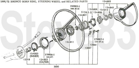 1976 Ford Bronco - '68-72 Steering Wheel IF THE IMAGE IS TOO SMALL, click it.