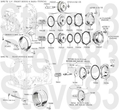 1976 Ford Bronco - '65-72 C4 Transmission Servos & Bands IF THE IMAGE IS TOO SMALL, click it. [url=https://www.supermotors.net/registry/media/1151045] https:/…