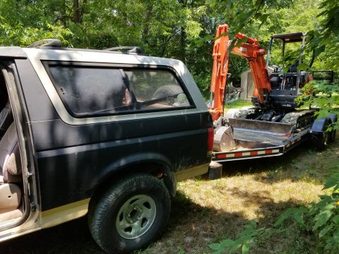 1983 Ford Bronco - I had to borrow a friend's Ram 3500 to rent this (they said they wouldn't let me tow it with a 1/2-ton truck), but I returned it with the B…