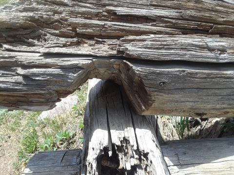 1999 Ford E250 - Weathered wooden fence structure with SuperMotors.net logo visible.