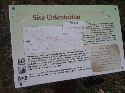 1999 Ford E250 - This sign provides historical context and a map of the Chipeta City site, detailing its layout and development.