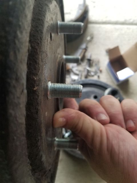 1974 Ford Bronco - It looks like they'll work - the shoulder is only about 1/16" too long, which should fit in the recess of any wheel (including the cur…