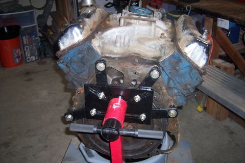1978 Ford Bronco - Engine on a stand, ready for rebuild or installation.