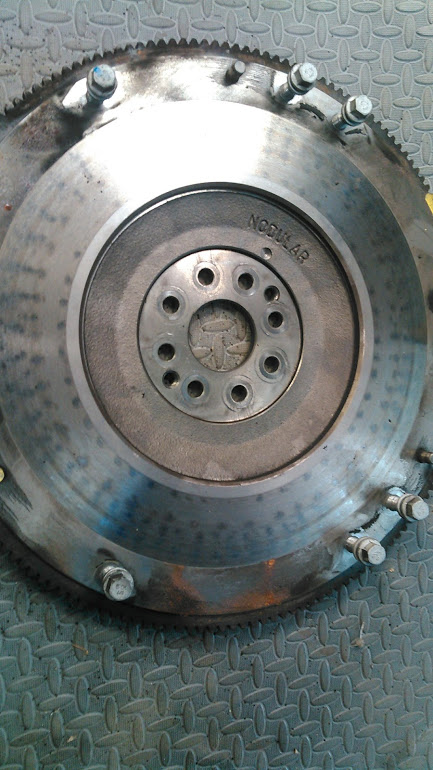 2017 Ford Mustang - This is a close-up view of a nodular cast iron automotive flywheel.