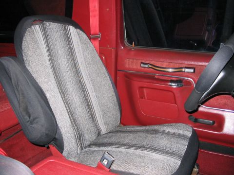 1989 Ford Bronco - the Pilots' seat, saying hello to ya