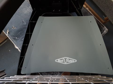 1978 Ford Bronco - A gray grill lid with the BeefEater logo is shown, with metal grates visible underneath.