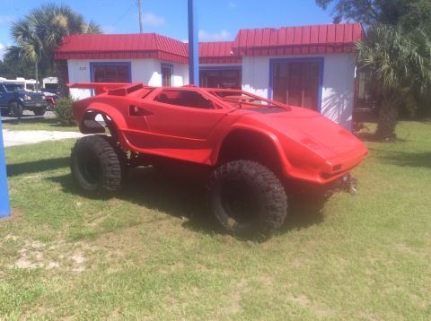 1992 Ford Bronco - This custom off-road vehicle has a body kit that mimics a Lamborghini Countach.
