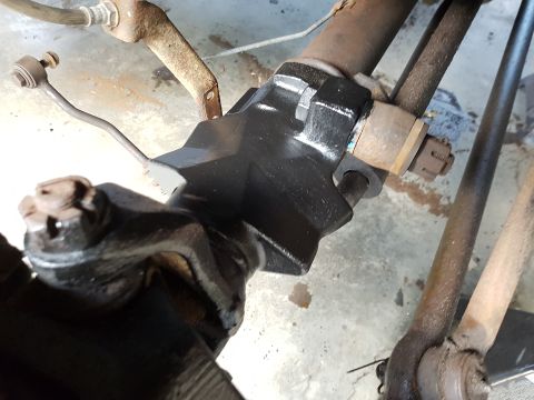 1978 Ford Bronco - Steering box and linkage components shown in detail.