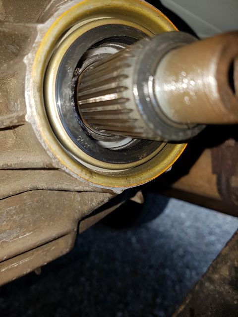 1978 Ford Bronco - Differential pinion seal and shaft detail, likely from a drivetrain component.