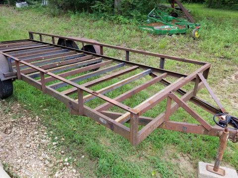2004 Land Rover Land Rover - Then I doubled the cross beams by welding in identical 2x3x1/4" angle iron. In the process, I also drilled a hole through each one's L…
